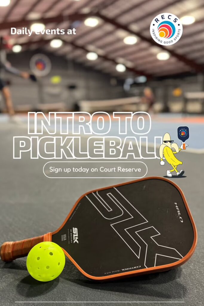 pickleball paddle on the court of the best pickleball community in Portland Oregon